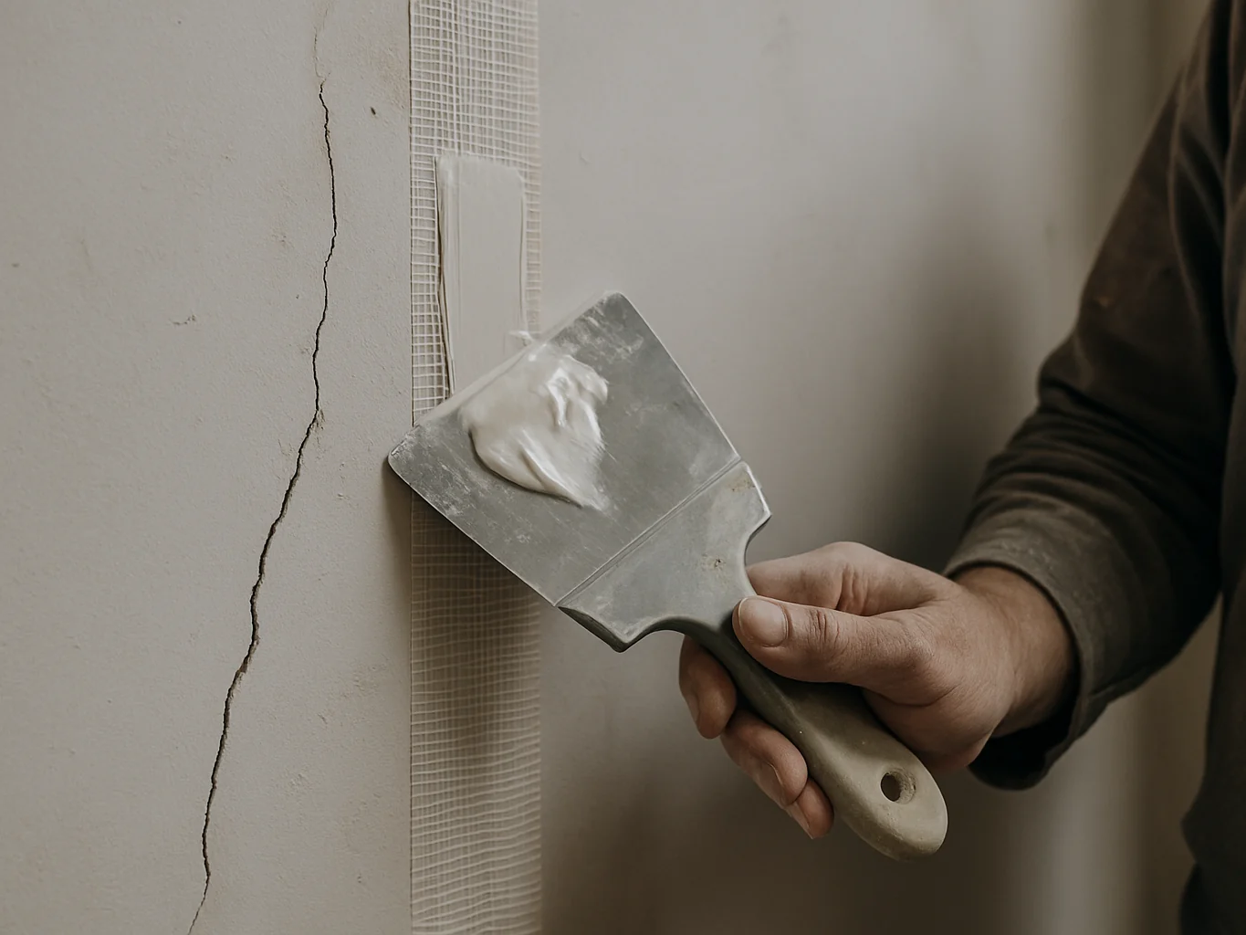 Wall repair partway through